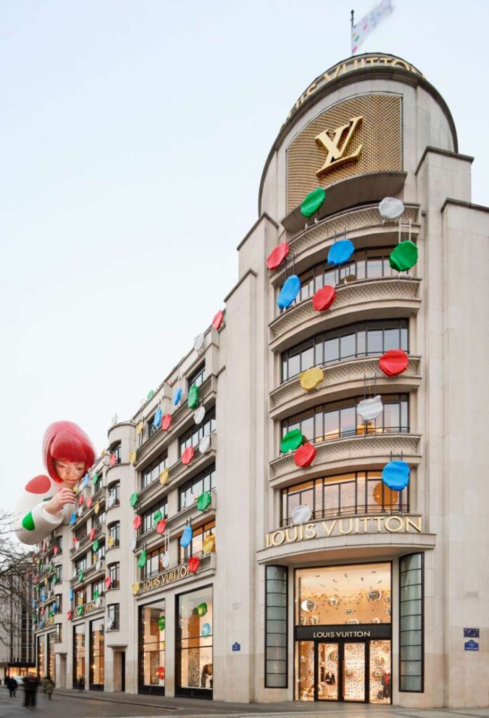 Louis Vuitton takes over Harrods exterior to launch Yayoi Kusama collection
